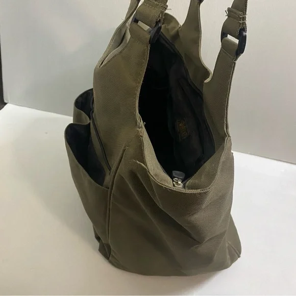 Ariat Carryall Canvas Tote Bag Organizer Team Olive Green Barn Equestrian - Picture 3 of 9